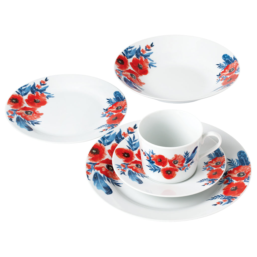 Vajilla de Porcelana 20 piezas Eva – Anfora