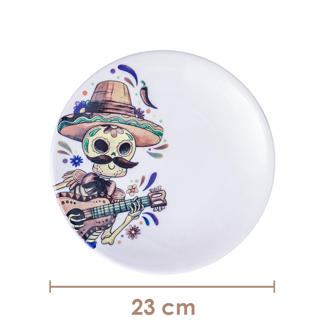 Set 4 Platos Día de Muertos