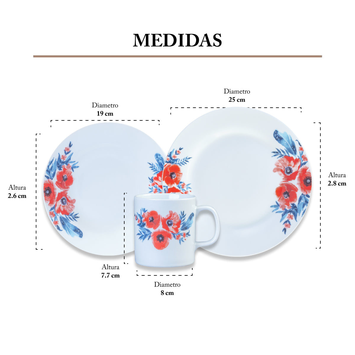 Porcelain Tableware 12 pieces | Eve