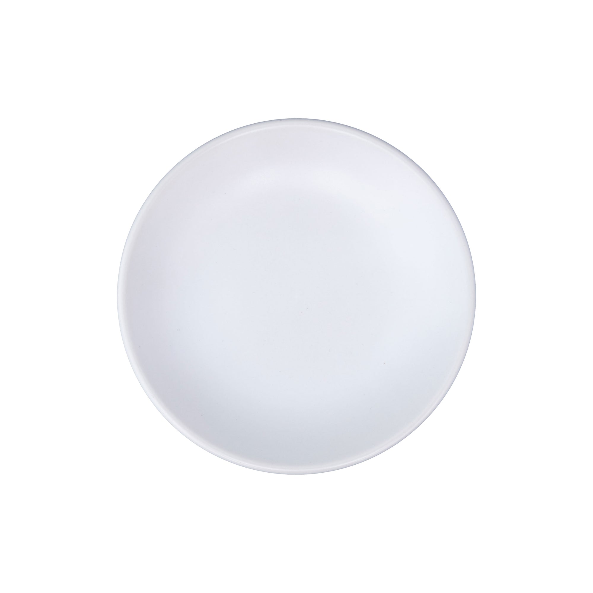 Plato Trinche 19 cm Sin Relieve Blanco Mate | Chena