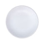 Plato Trinche 23 cm Sin Relieve Blanco Mate | Chena