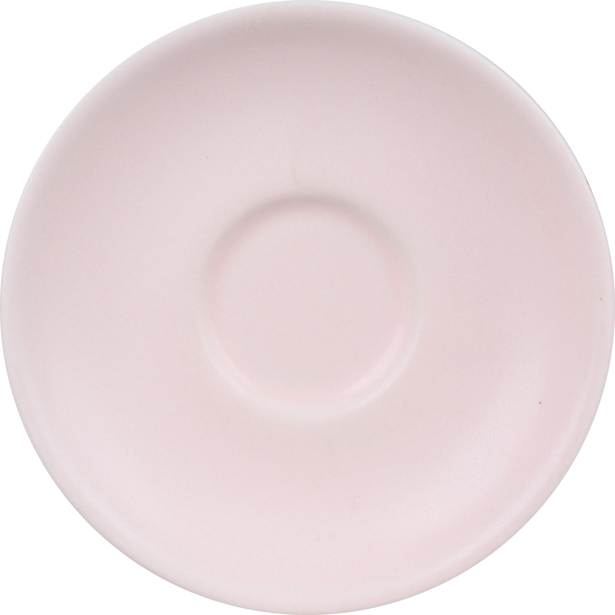 PLATO PARA TAZA CAPUCHINO ROSA MATE