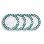 Set 4 Platos Hondo 20 cm Laila Navidad Verde