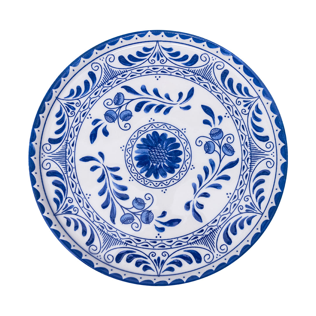 Plato Trinche Plana 27 cm Azul Cobalto | Motiva 2.0