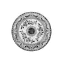 Plato Trinche Plana 19 cm Negro | Talavera 2.0