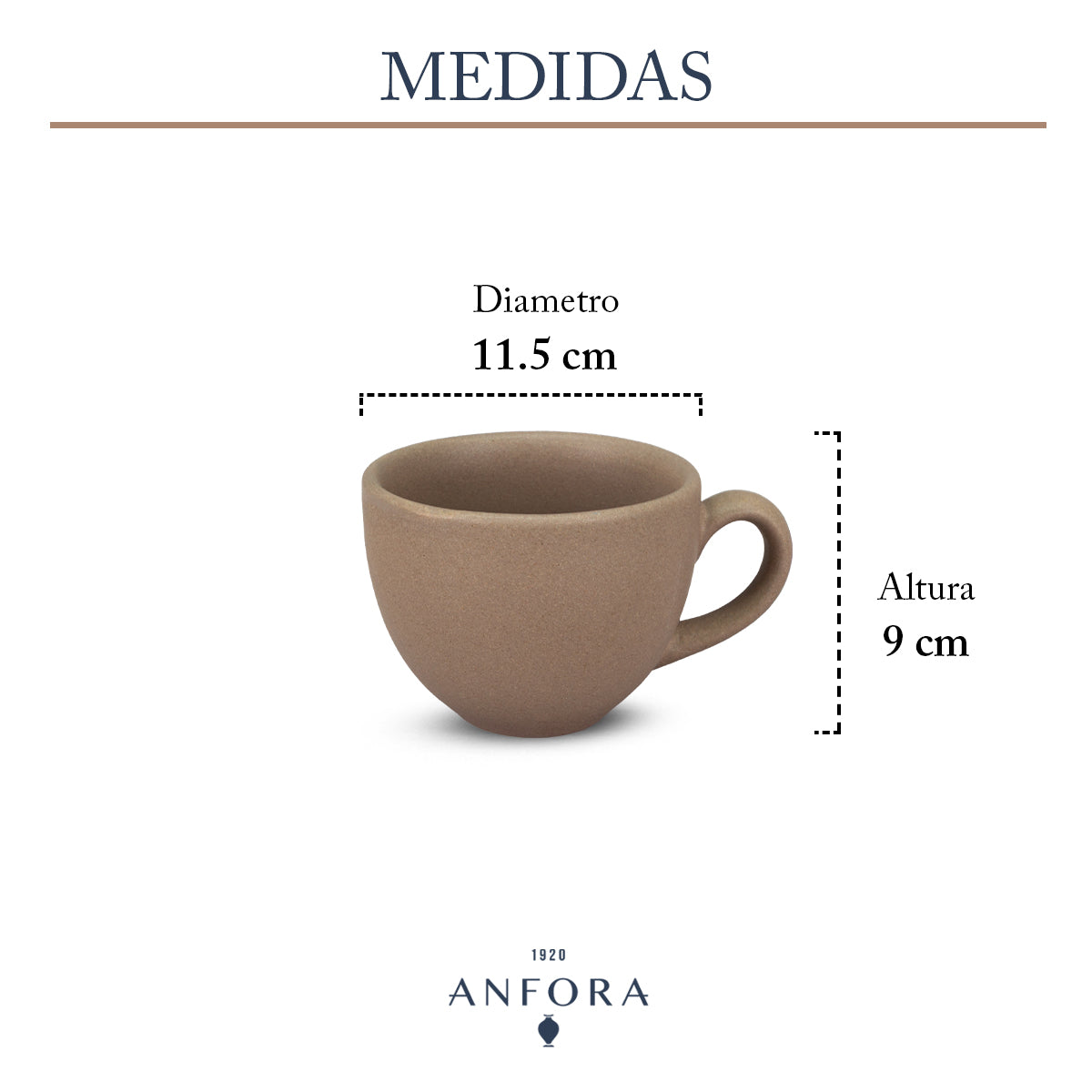 Set de 2 Tazas con Plato | Colección Eco-Ceramics