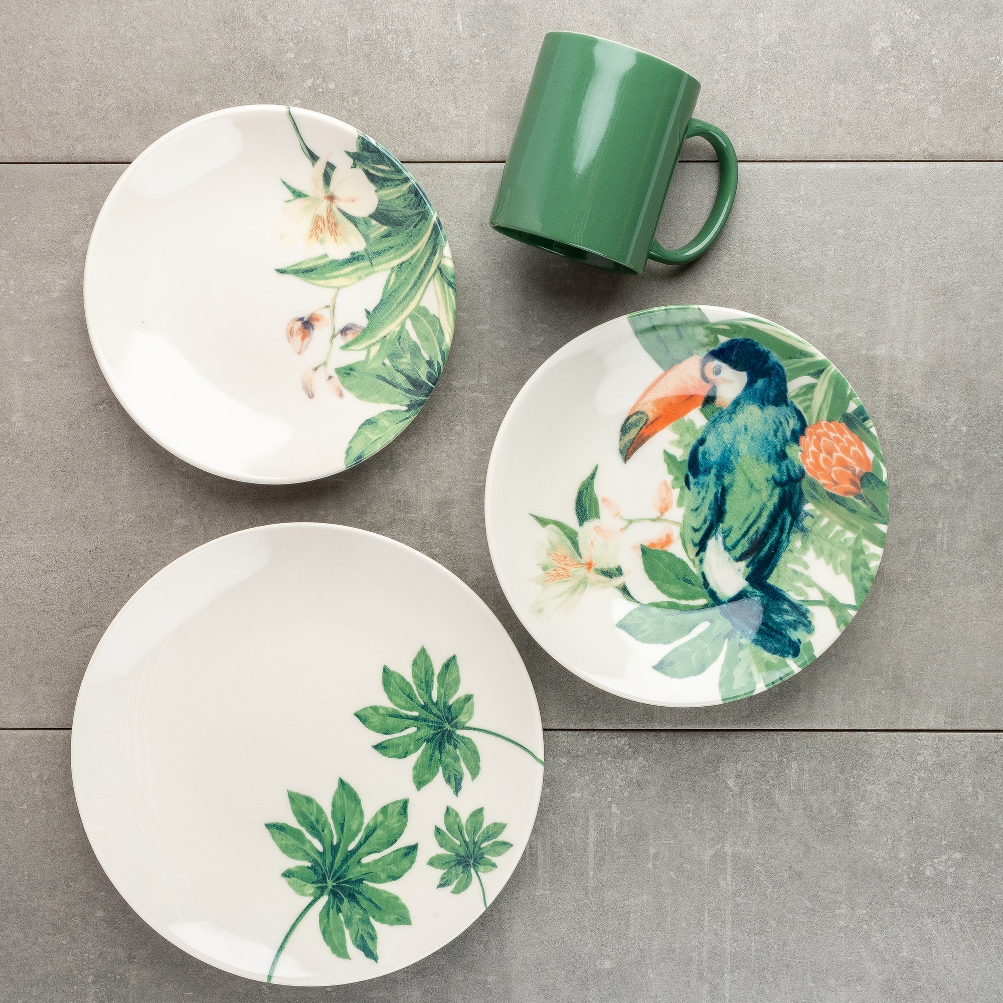Porcelain Tableware 16 pieces | Tropical