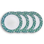 Set 4 Platos Trinche 25 cm Laila Navidad Verde