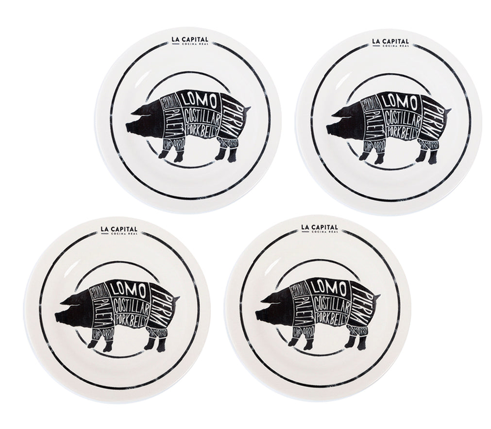 Set de 4 Platos Trinche 26 cm | La Capital