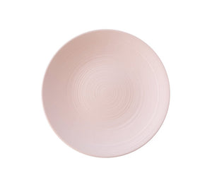 Plato Trinche Con Relieve de 19 cm | Soft Pink Rosa Mate