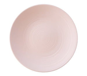 27 cm Embossed Trinche Plate | Soft Pink Matte Pink