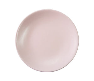 23 cm Seamless Carved Plate | Soft Pink Matte Pink