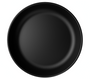Plato Hondo Ensenada Negro Mate 27 cm | Mediterráneo