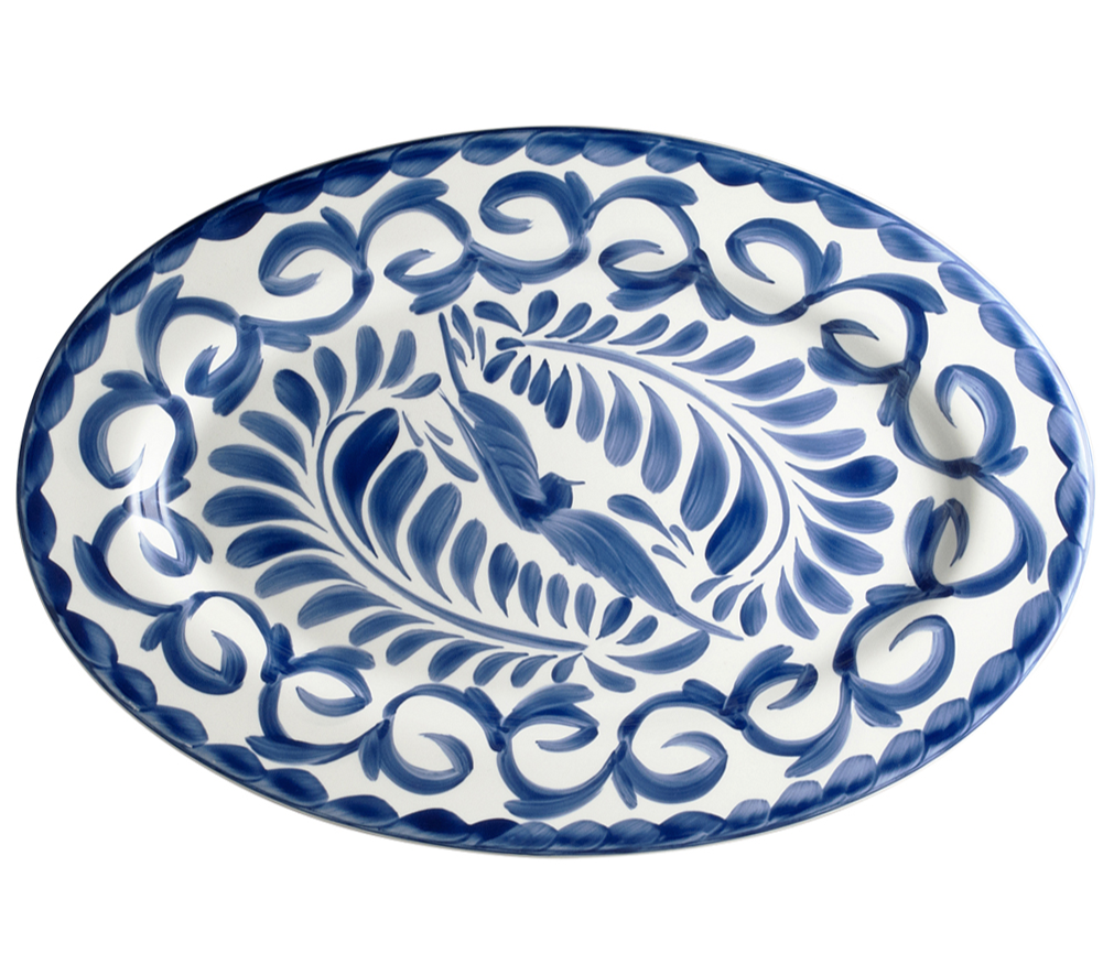 Platón Oval Anfora de 38 cm | Puebla
