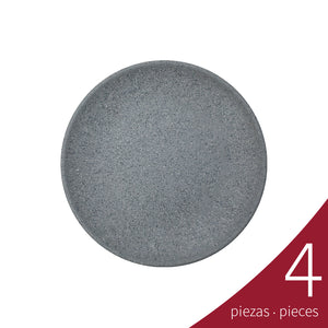 Trinche Cup Melamine Plate 21.3 cm, Gray Granite | Tavola