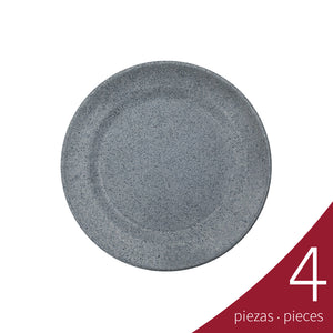 Horeca Melamine Trinche Plate 20.3 cm, Gray Granite | Tavola