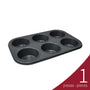 Molde para Hornear 6 Muffin 26.7 x 18.4 x 3 cm | Tavola